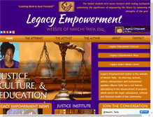 Tablet Screenshot of legacyempowerment.com